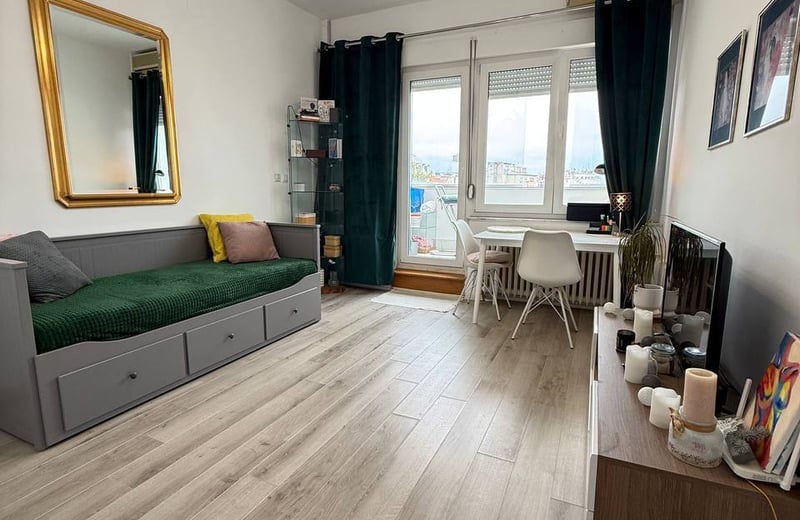 Location d’un studio lumineux, 34 m², centre de la vieille ville, Belgrade, Serbie